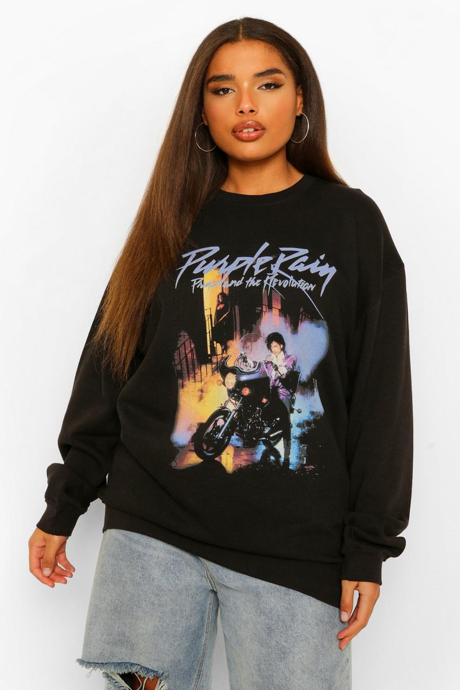 Black Plus Purple Rain License Sweatshirt image number 1