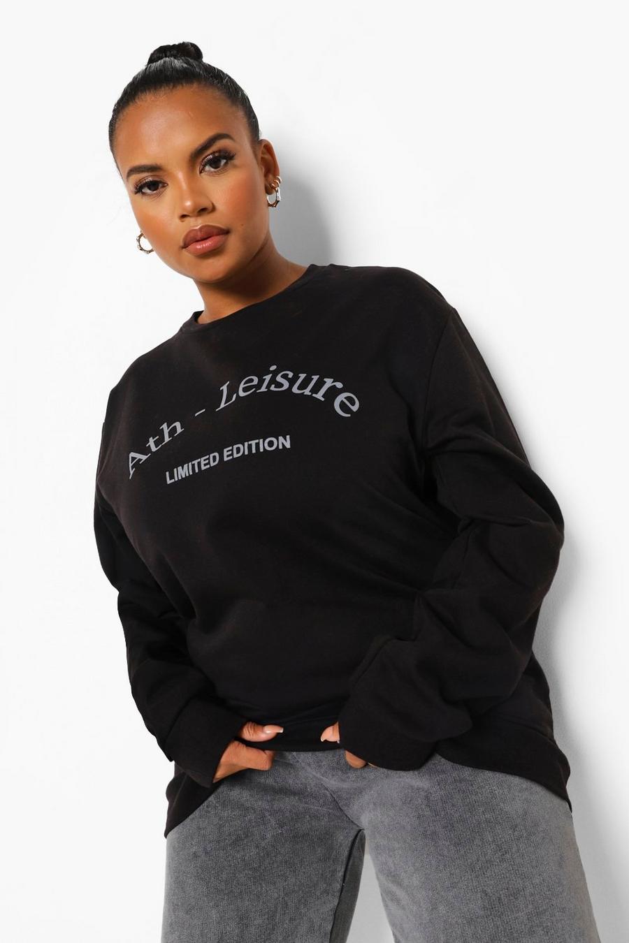 Grande taille - Sweat "Athleisure", Black image number 1