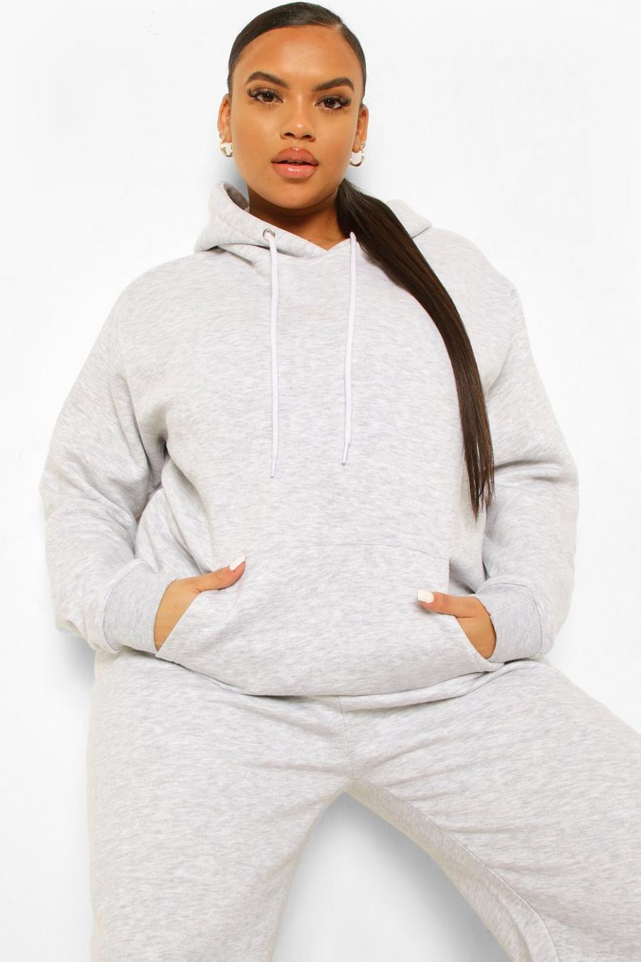 Grey Plus Mix And Match Oversized Hoodie image number 1