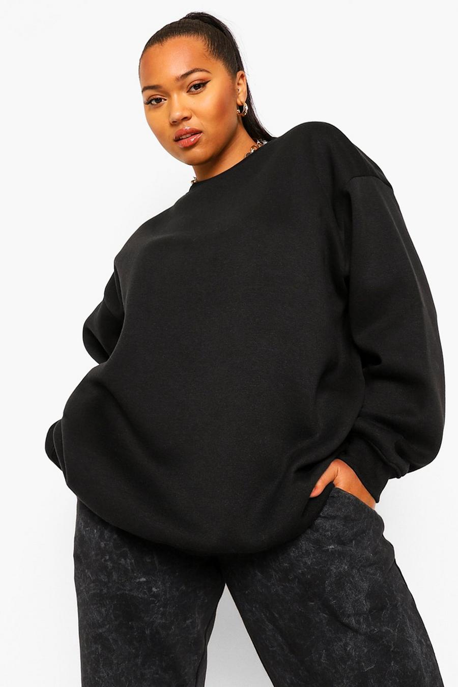 Black Plus - Basic Mixa & Matcha Oversize sweatshirt image number 1
