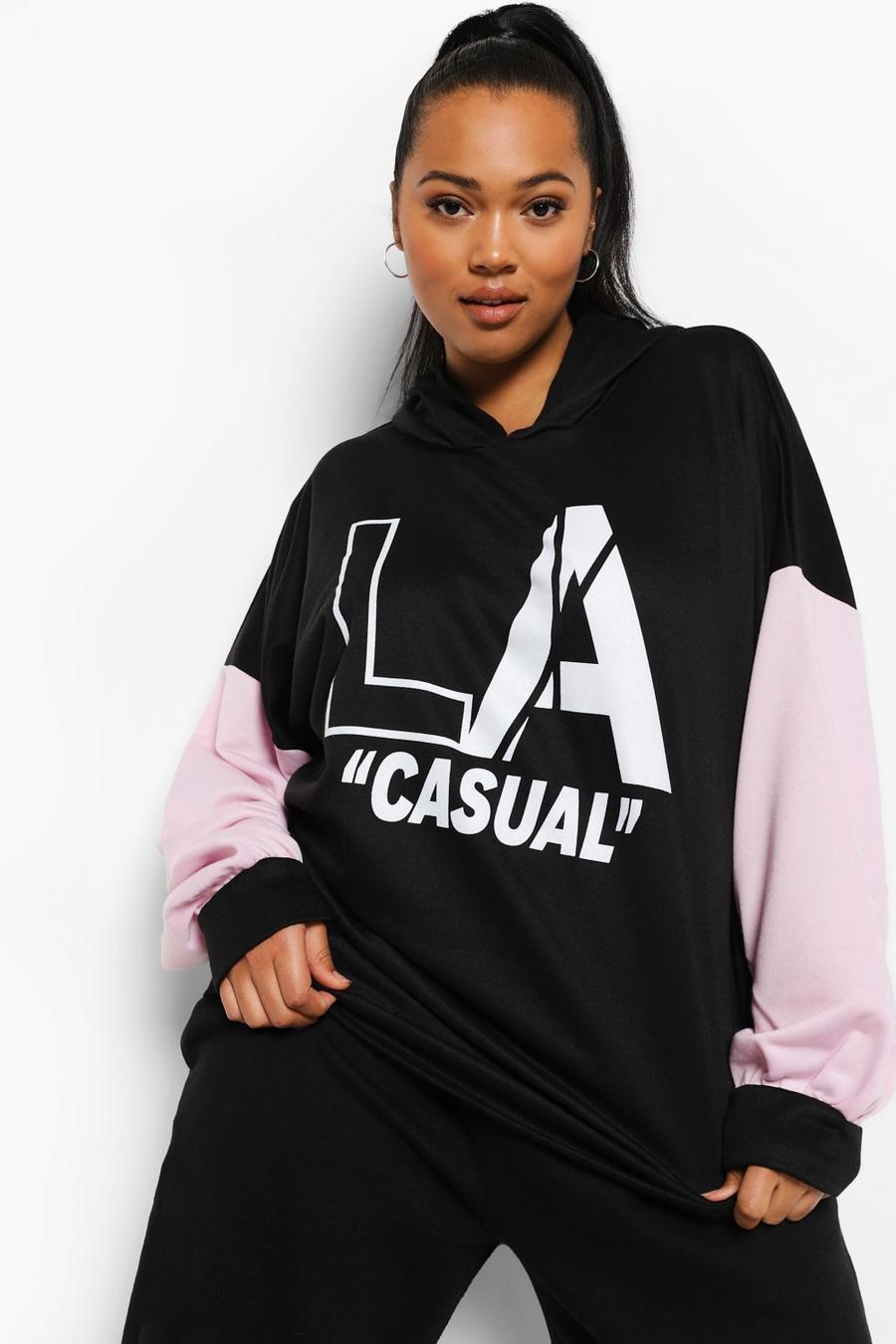 Black Plus - "LA Casual" Oversize hoodie image number 1