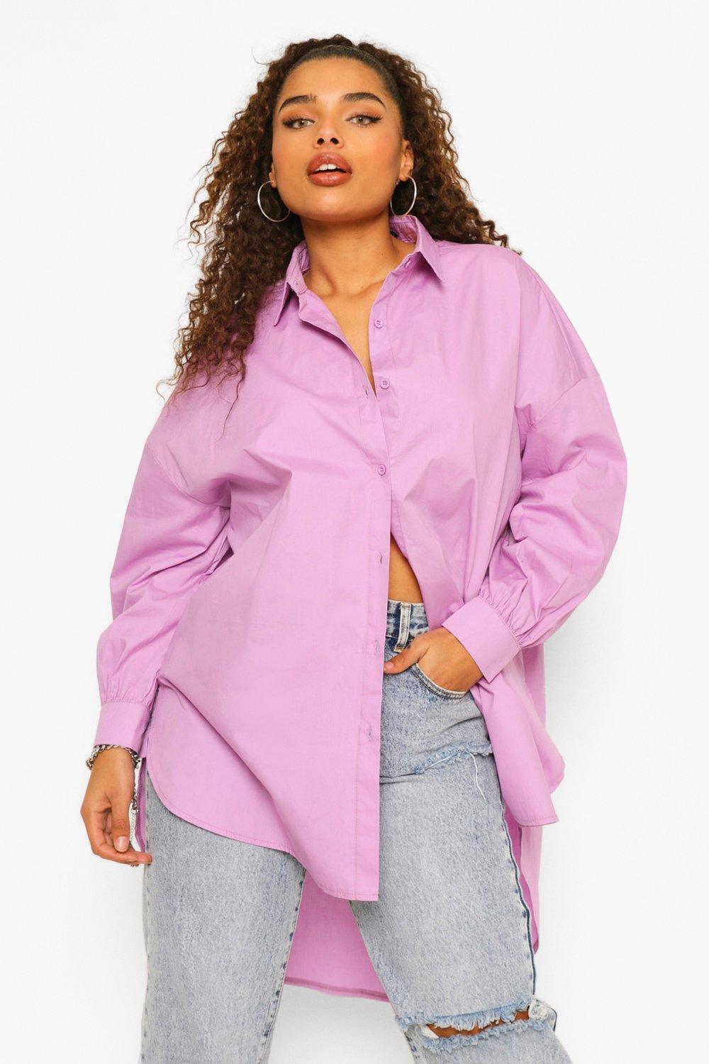 female styling oversized shirt