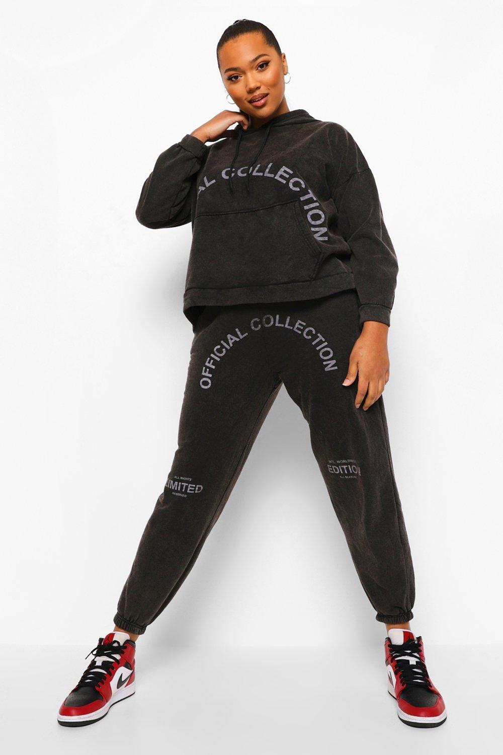 boohoo plus tracksuits