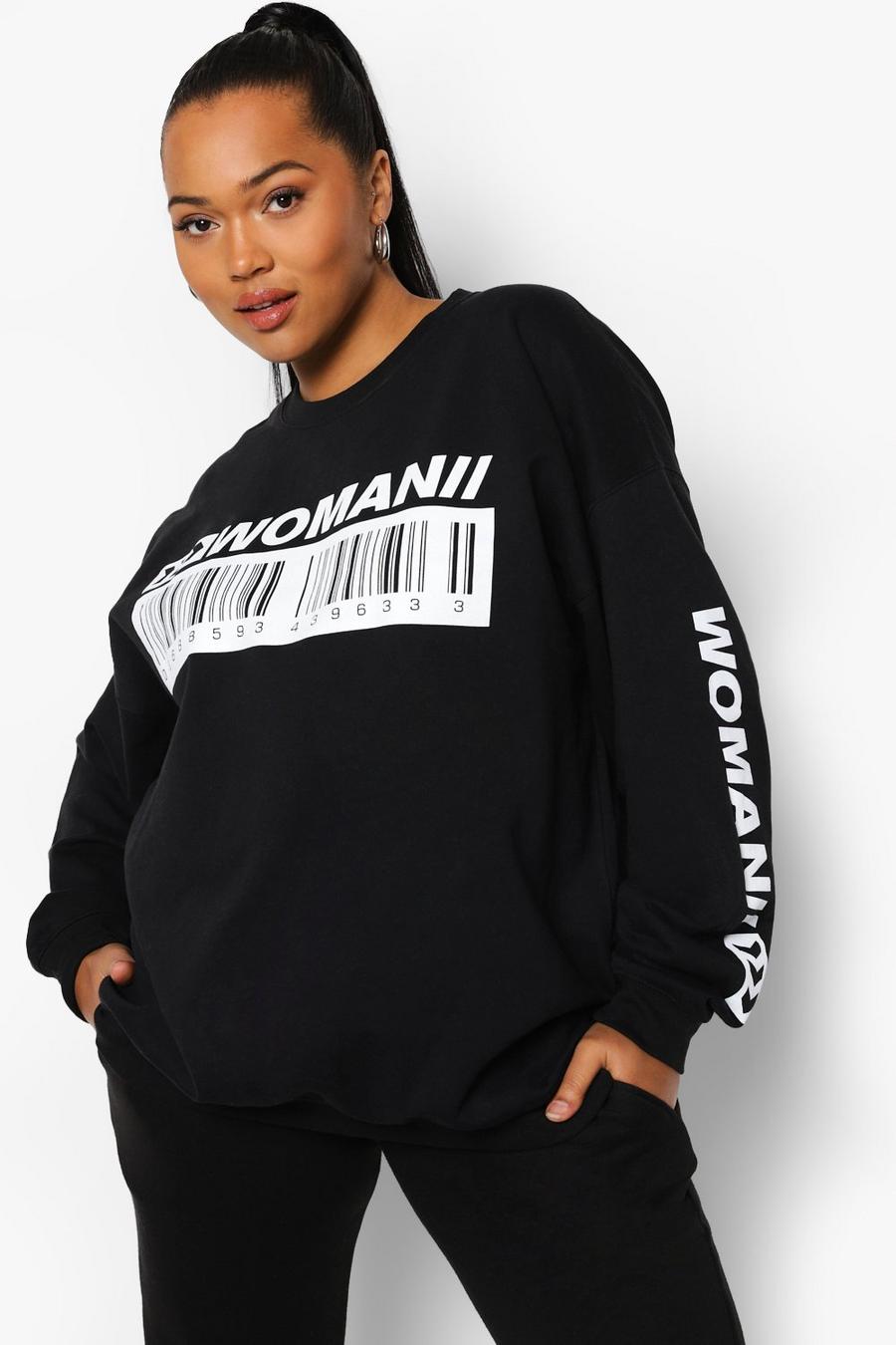 Black Plus - Woman Oversize sweatshirt image number 1