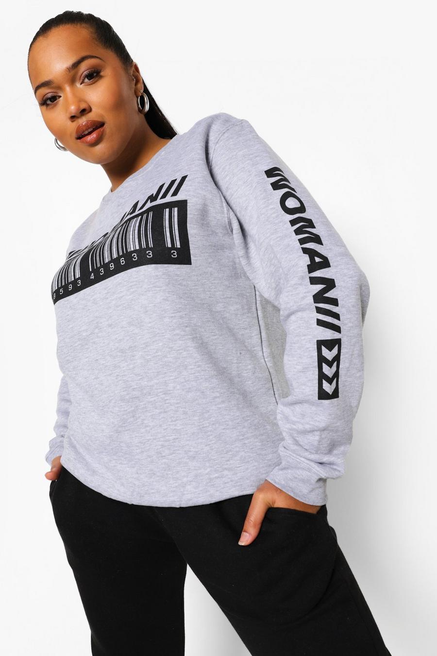 Grey Plus - Woman Oversize sweatshirt image number 1