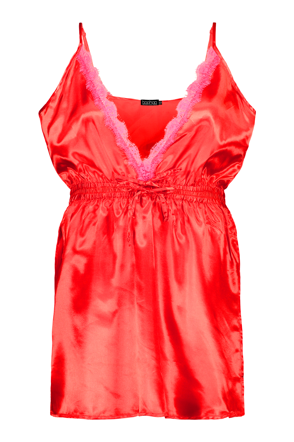 Plus Satin Split Side Chemise