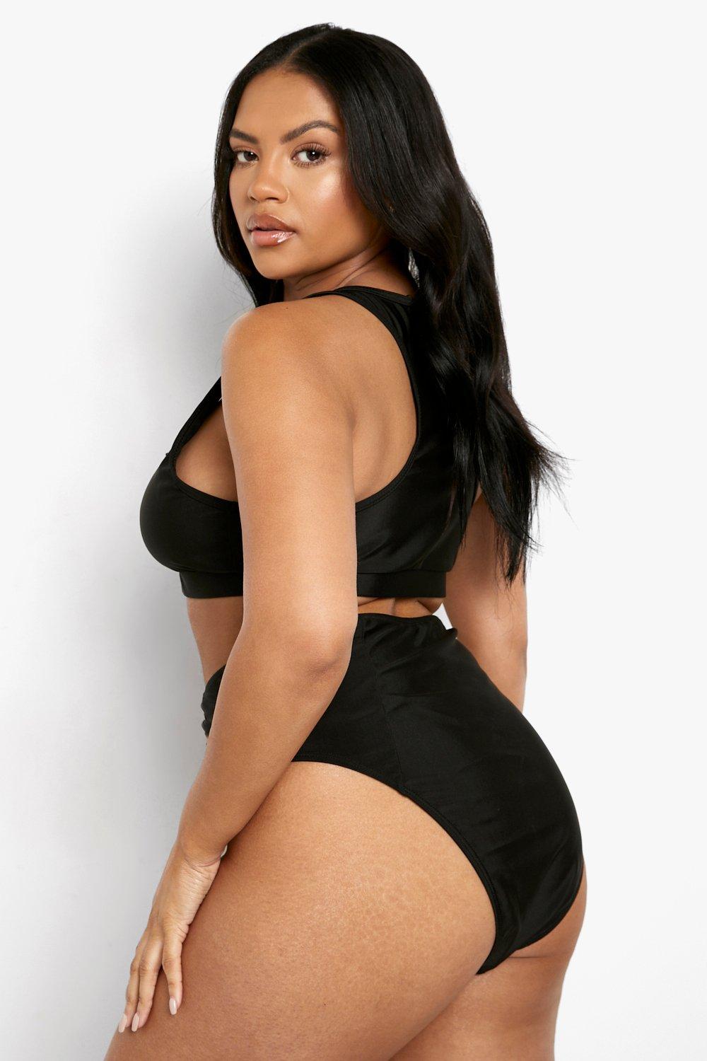 Boohoo plus size bikini on sale