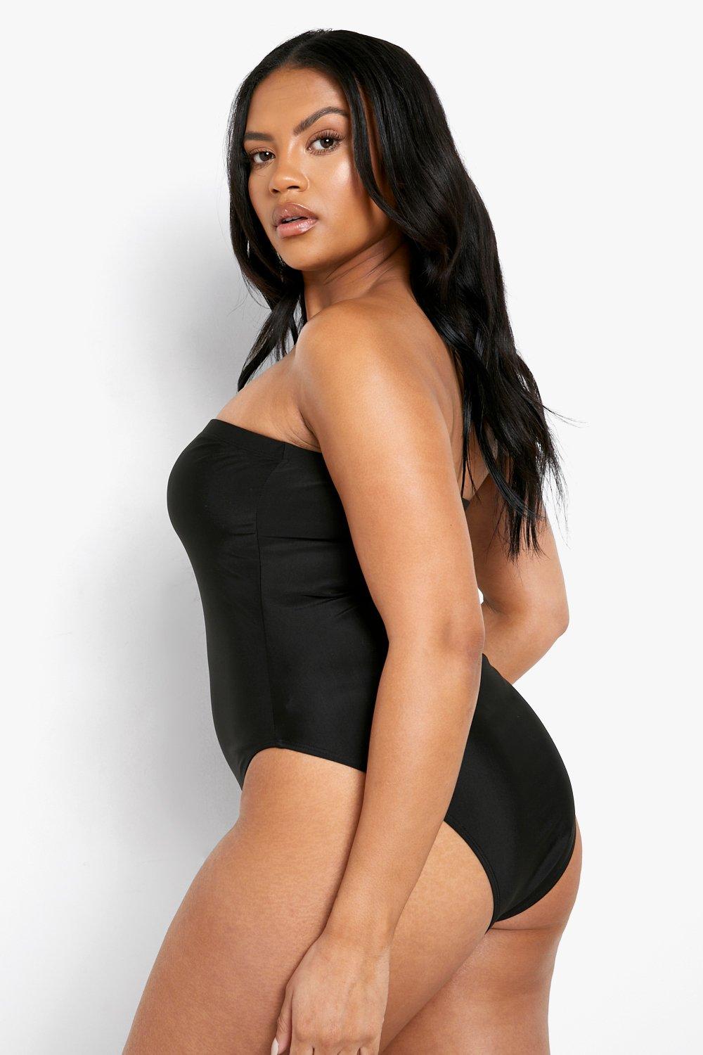 Plus Size Bandeau Swimsuit