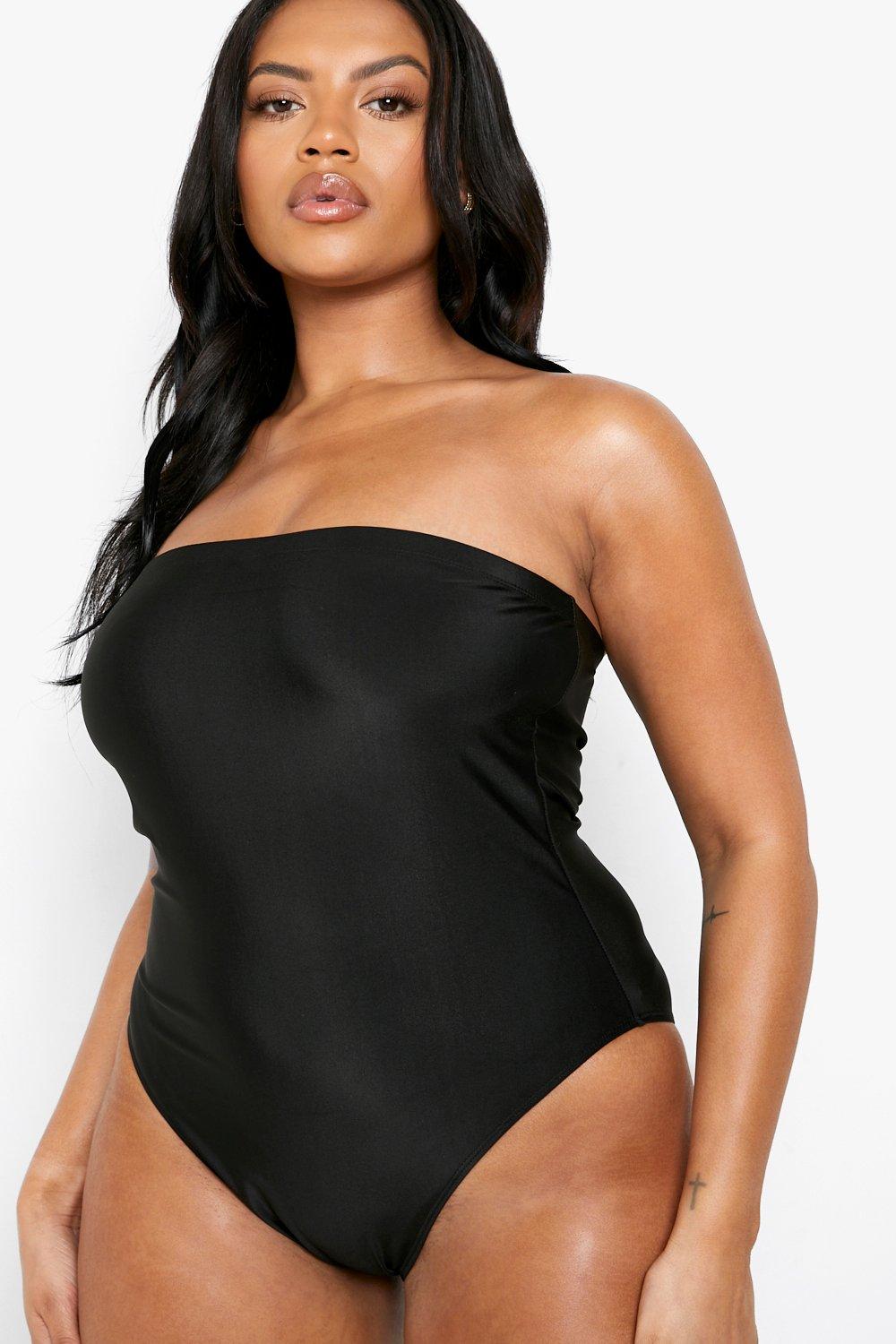 Plus Size Strapless & Bandeau Swimsuit