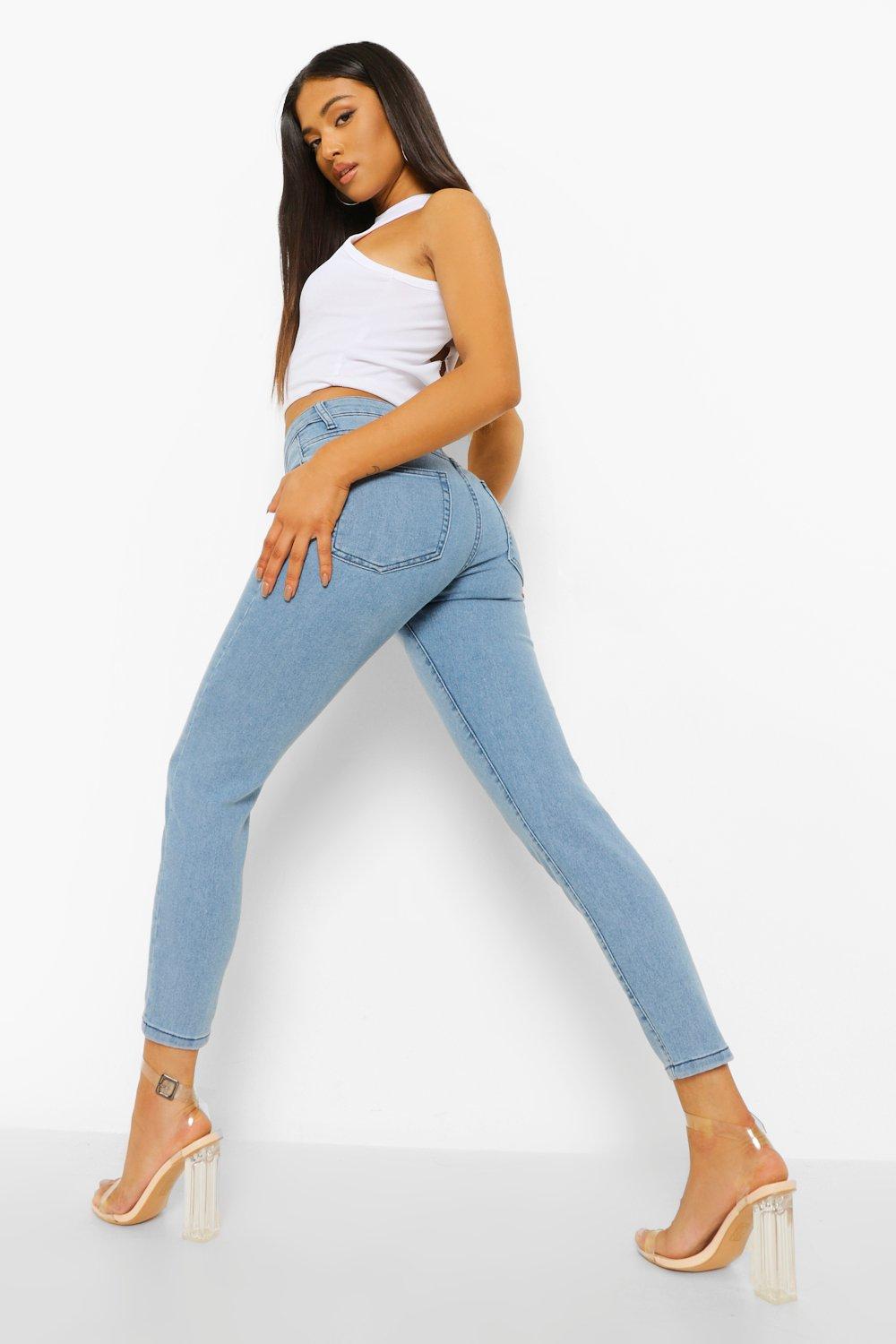 petite skinny jeans high waist