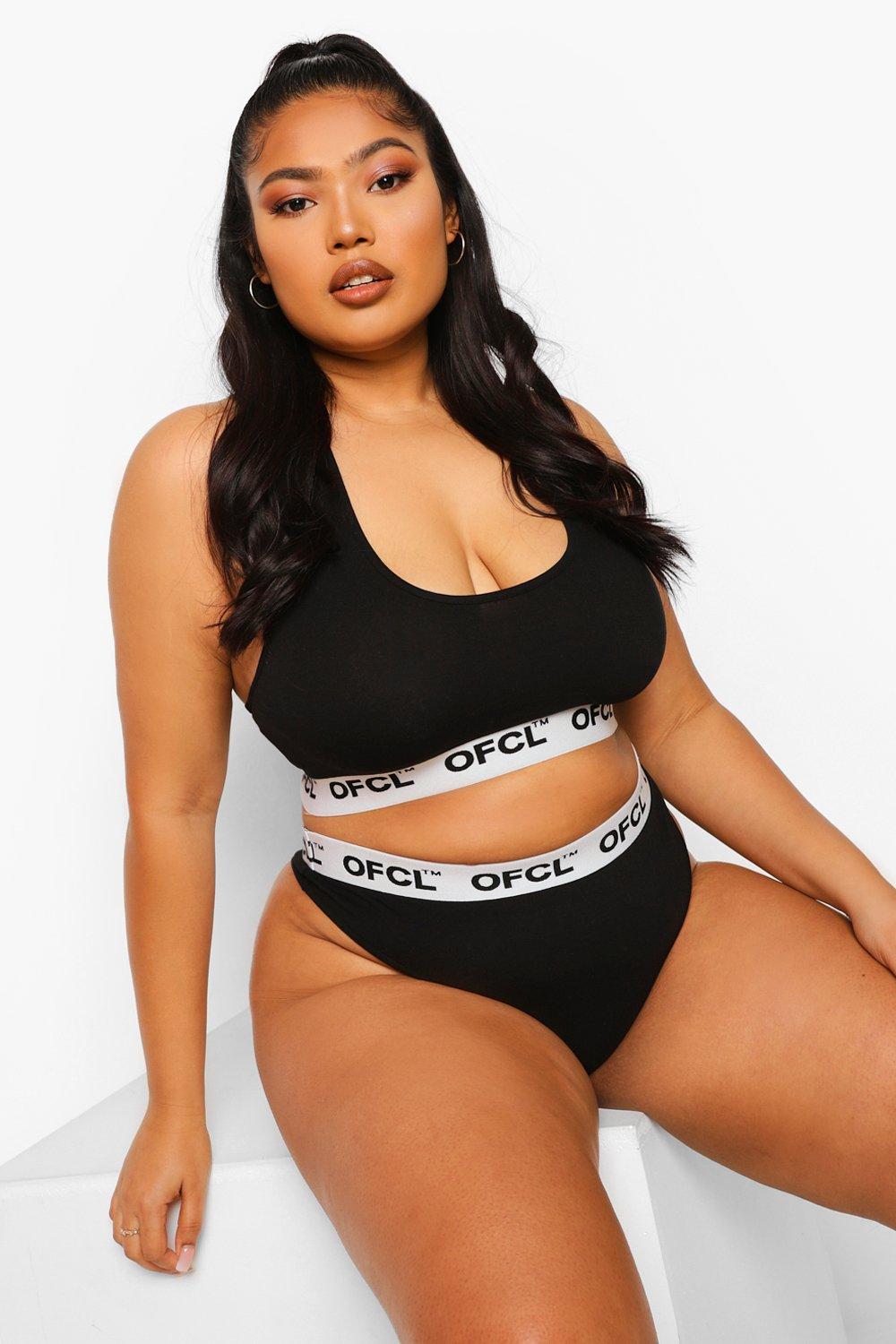 Boohoo plus 2024 size underwear