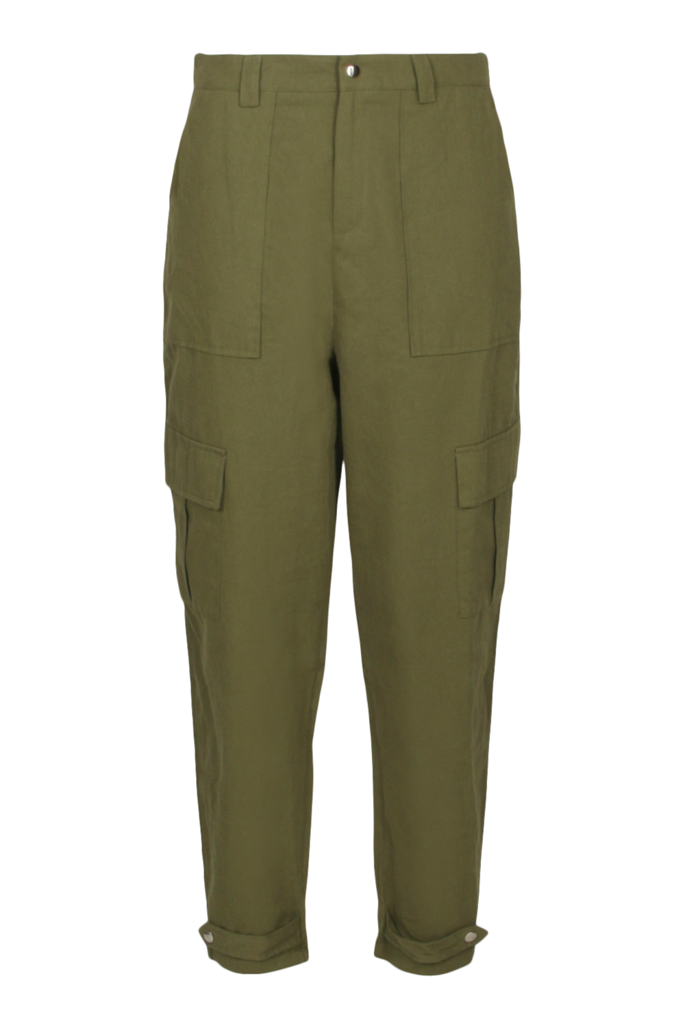 Plus Cargo Pocket Tapered Twill Pants