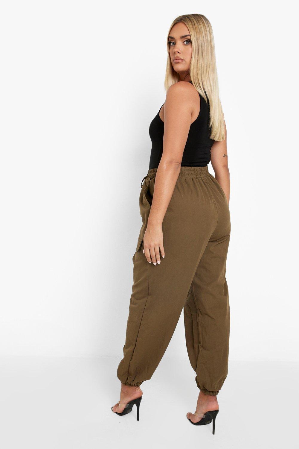 Plus Twill Elasticated Cuff Cargo Pants