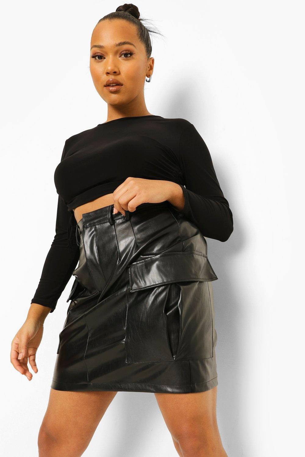 Mini jupe on sale cuir grande taille