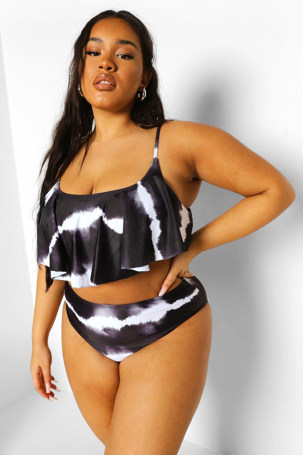 Black sales bikini boohoo