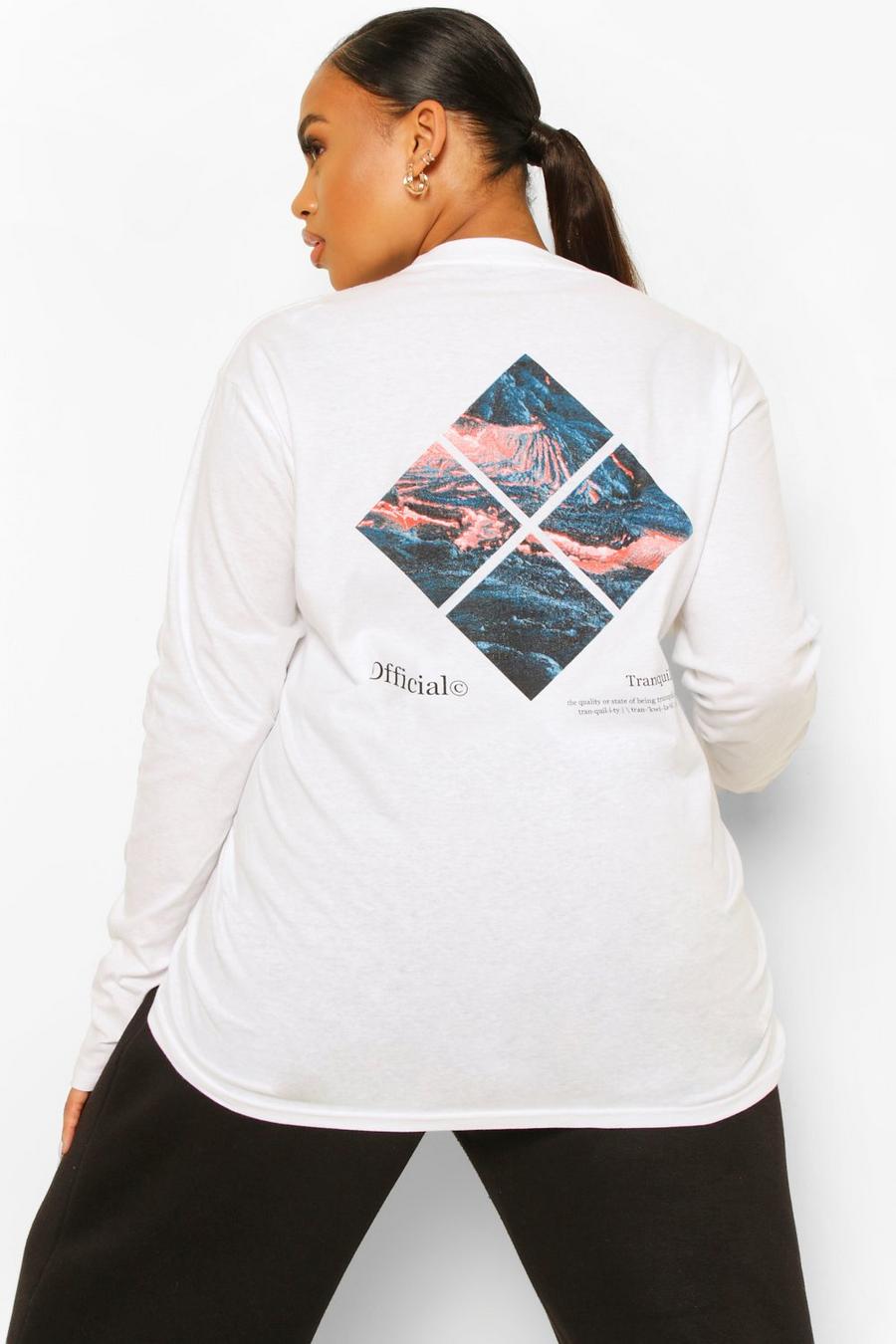 White Plus Tranquillity Long Sleeve T-shirt image number 1