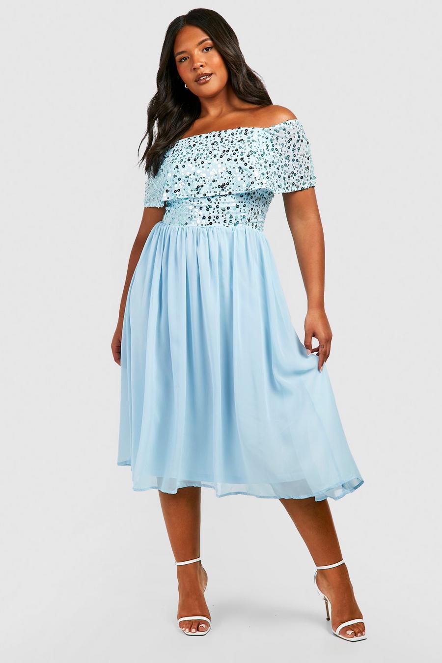 13+ Baby Blue Short Dress