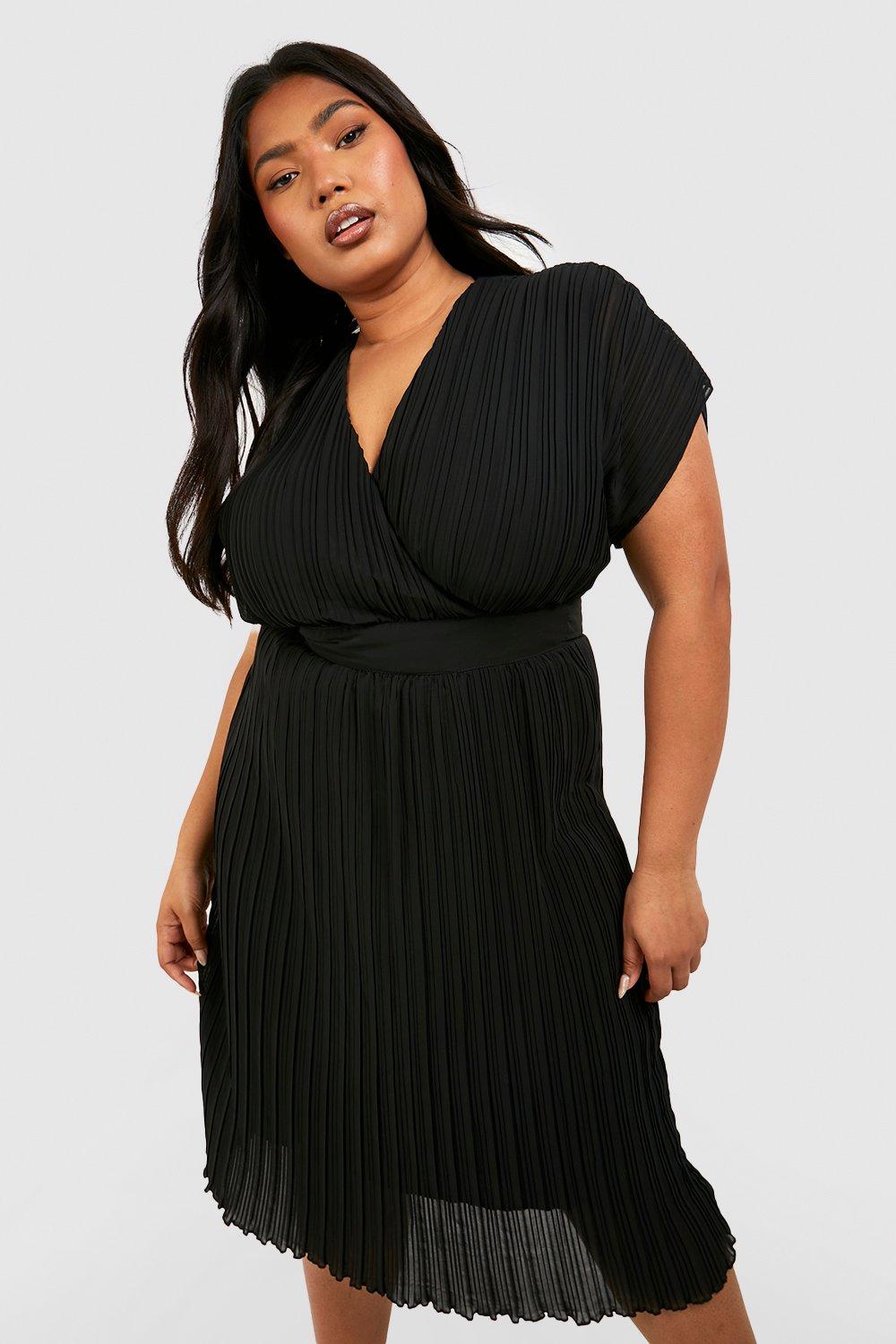 Next black 2024 pleated dress