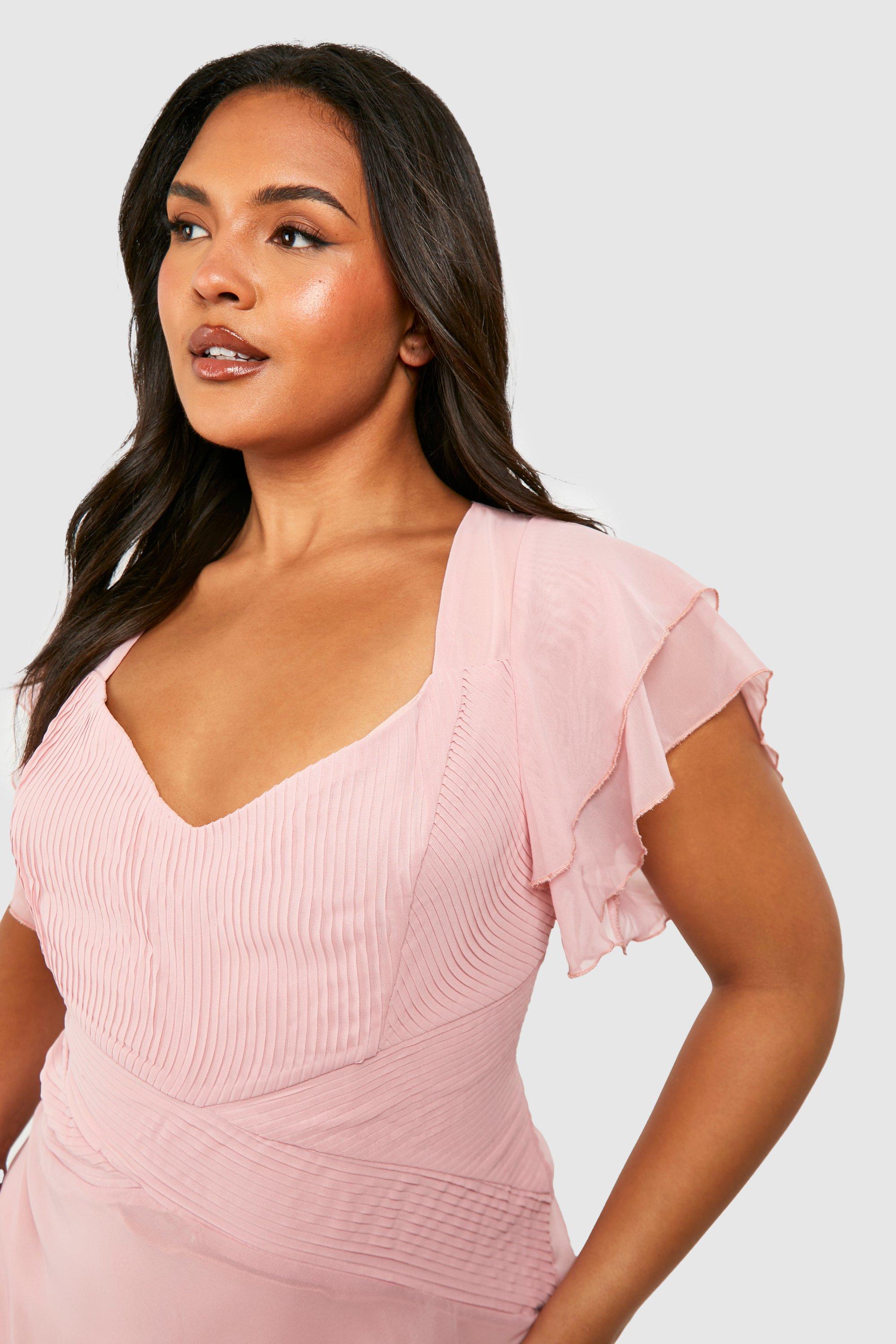 Pink hot sale dress boohoo