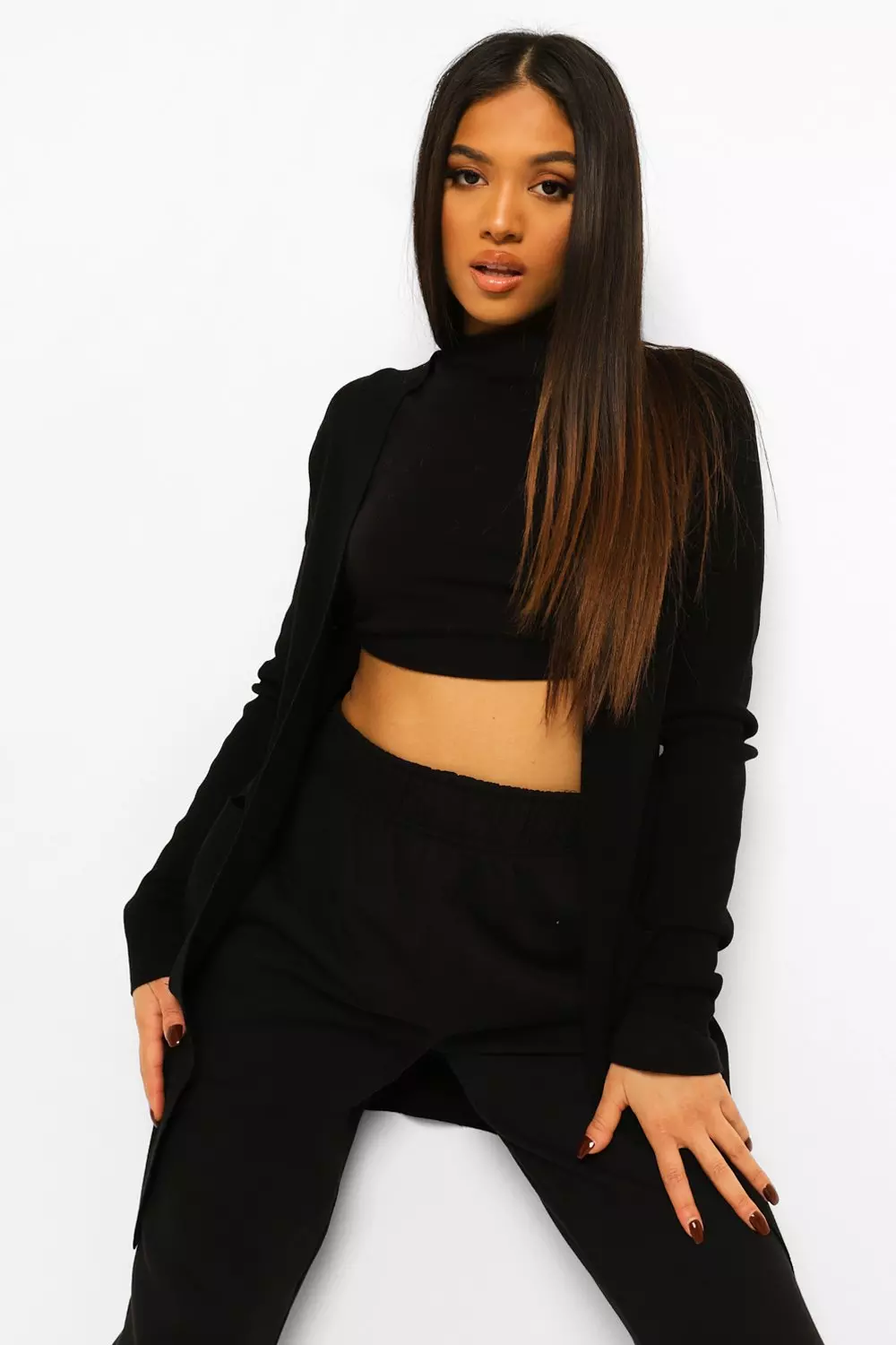 Petite longline cardigan deals