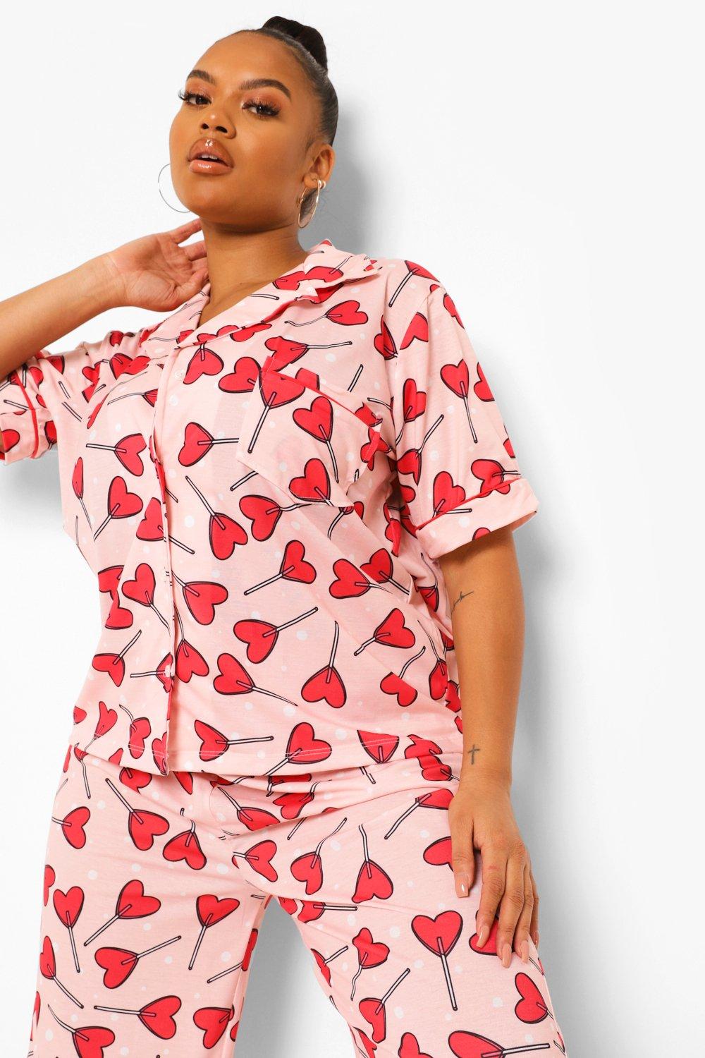 Plus size jersey pyjamas sale