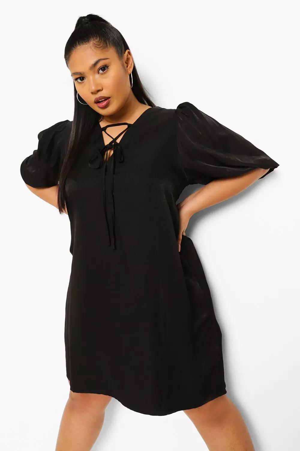 Criss cross shirt dress sales