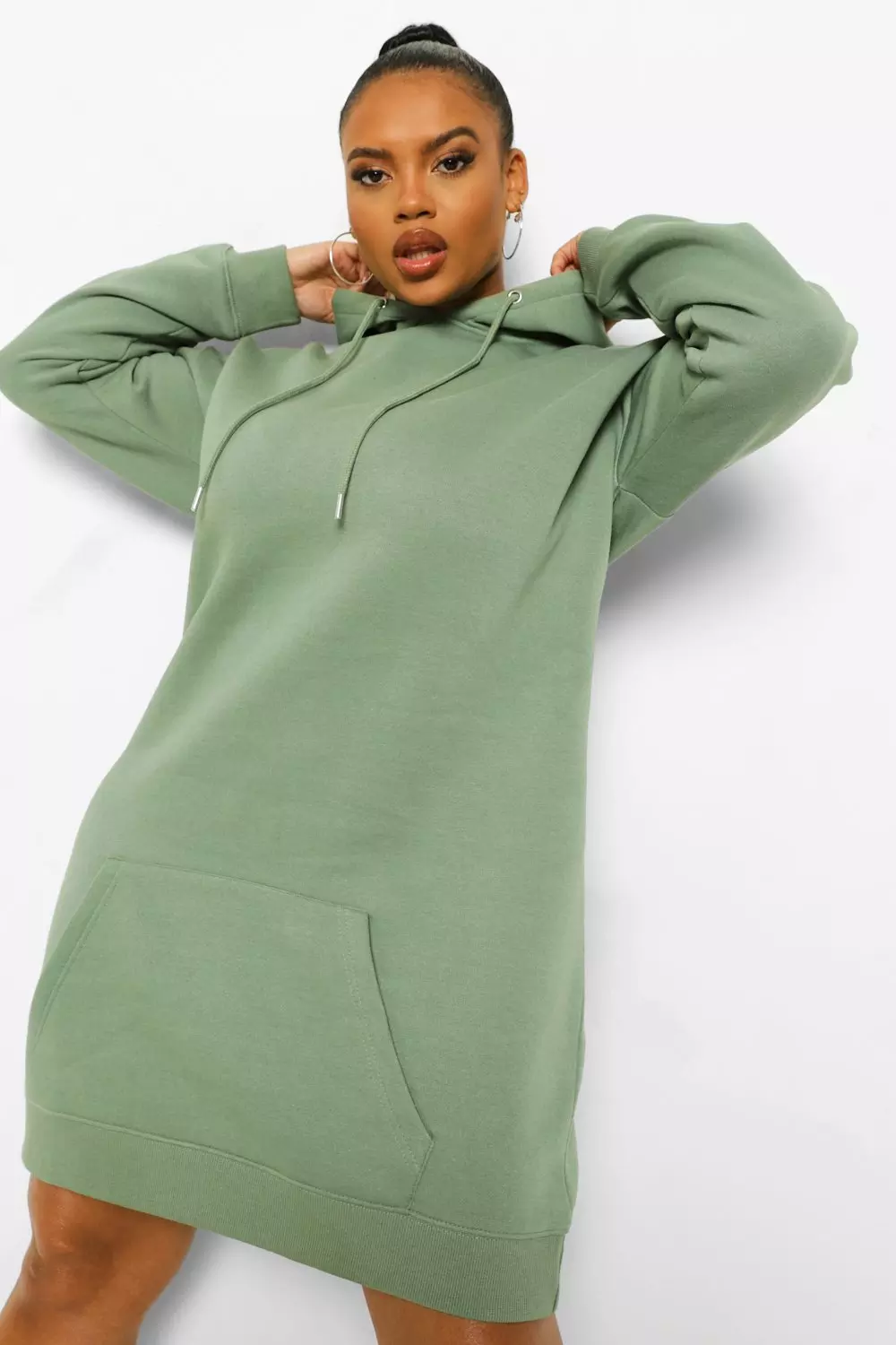 Hoodie store dress boohoo