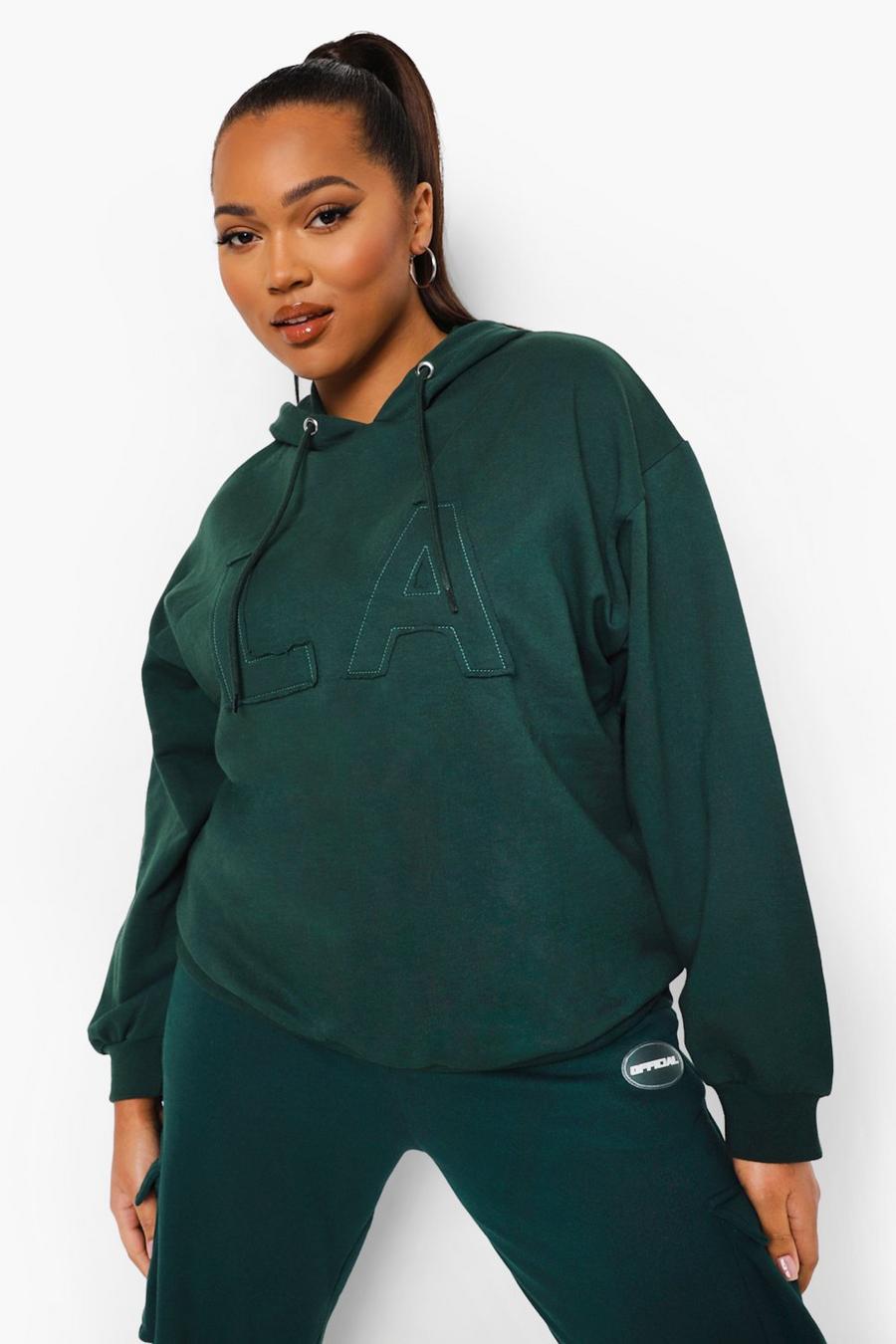 Evergreen Plus La Applique Oversized Hoodie image number 1