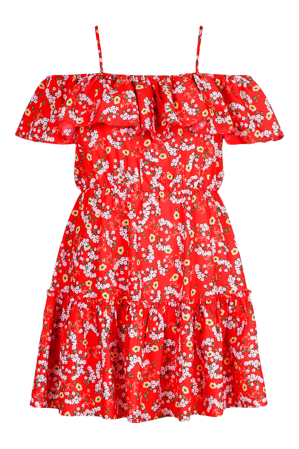 Miss selfridge red floral sales dress