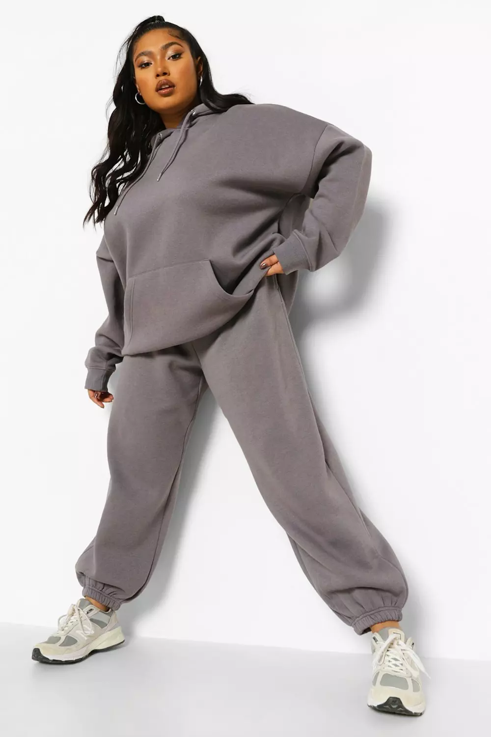Oversized jogger set deals
