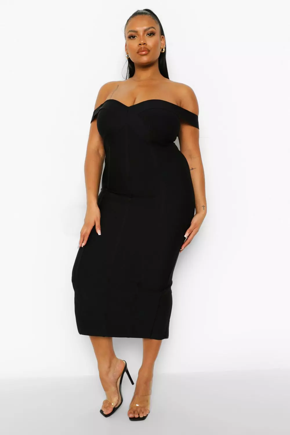 Bardot bandage sales dress