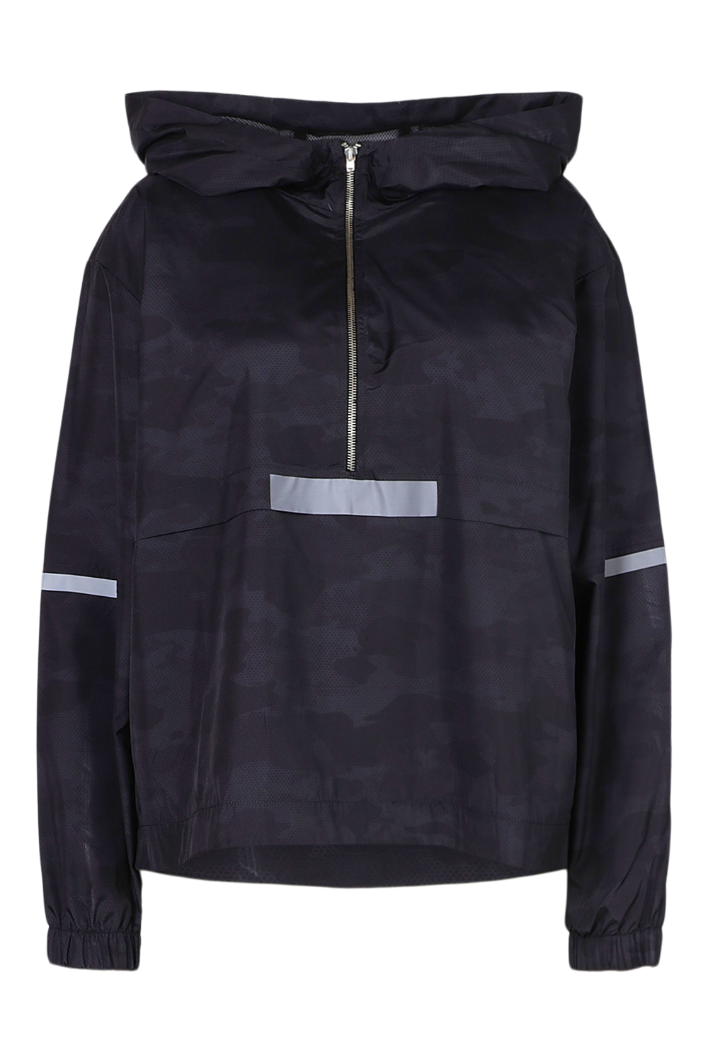 black waterproof running jacket