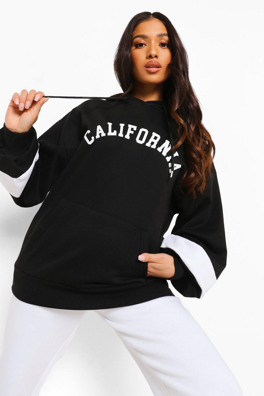 Black Petite - "California" Oversize hoodie image number 1
