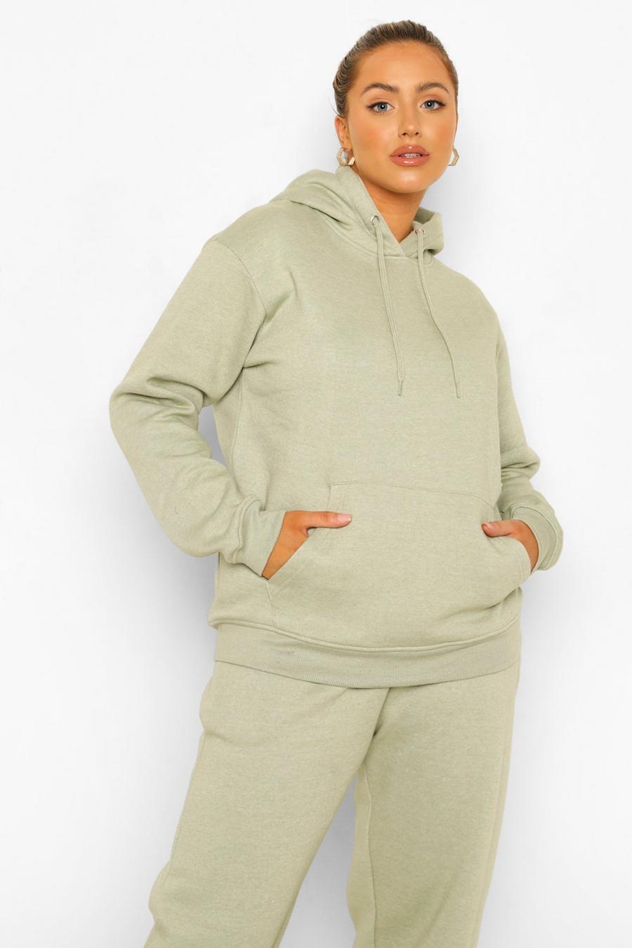Sage Plus - Oversize hoodie med fleecefoder och ficka image number 1