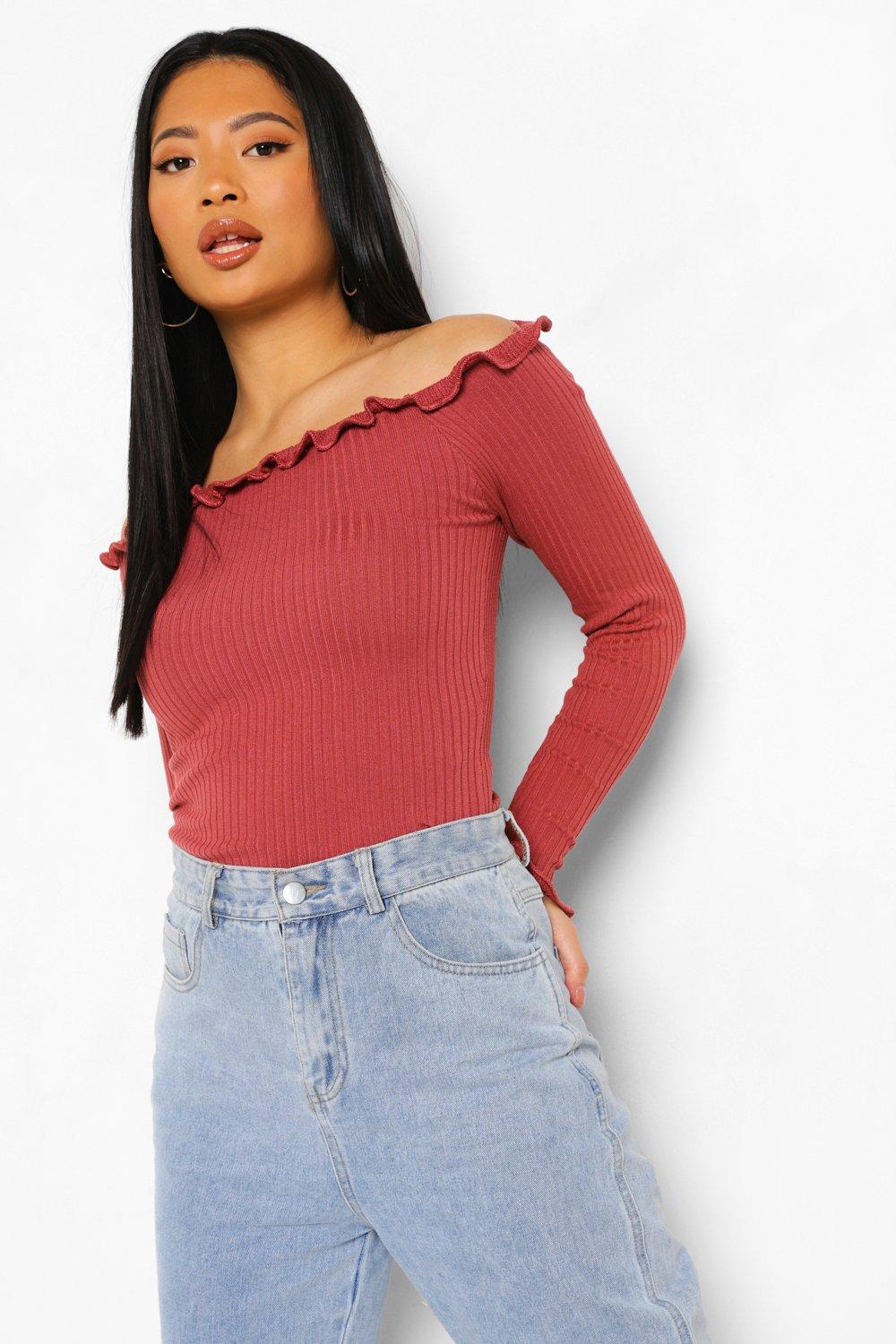 boohoo bardot top