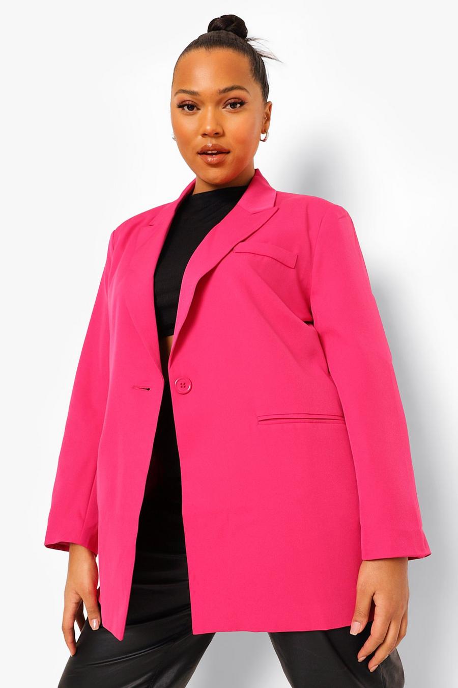 Pink Plus Oversized Tailored Blazer image number 1