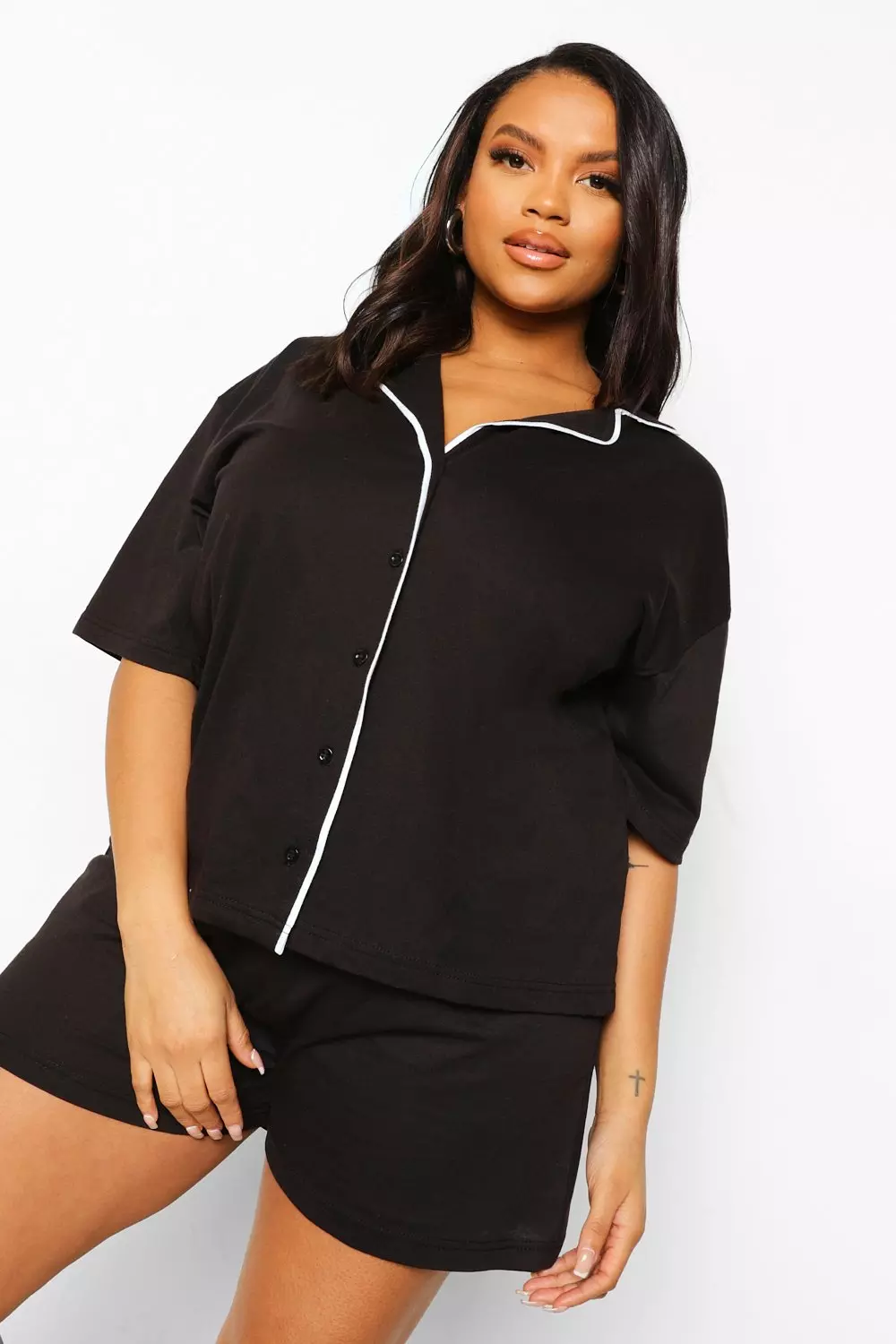 Boohoo plus size pyjamas sale