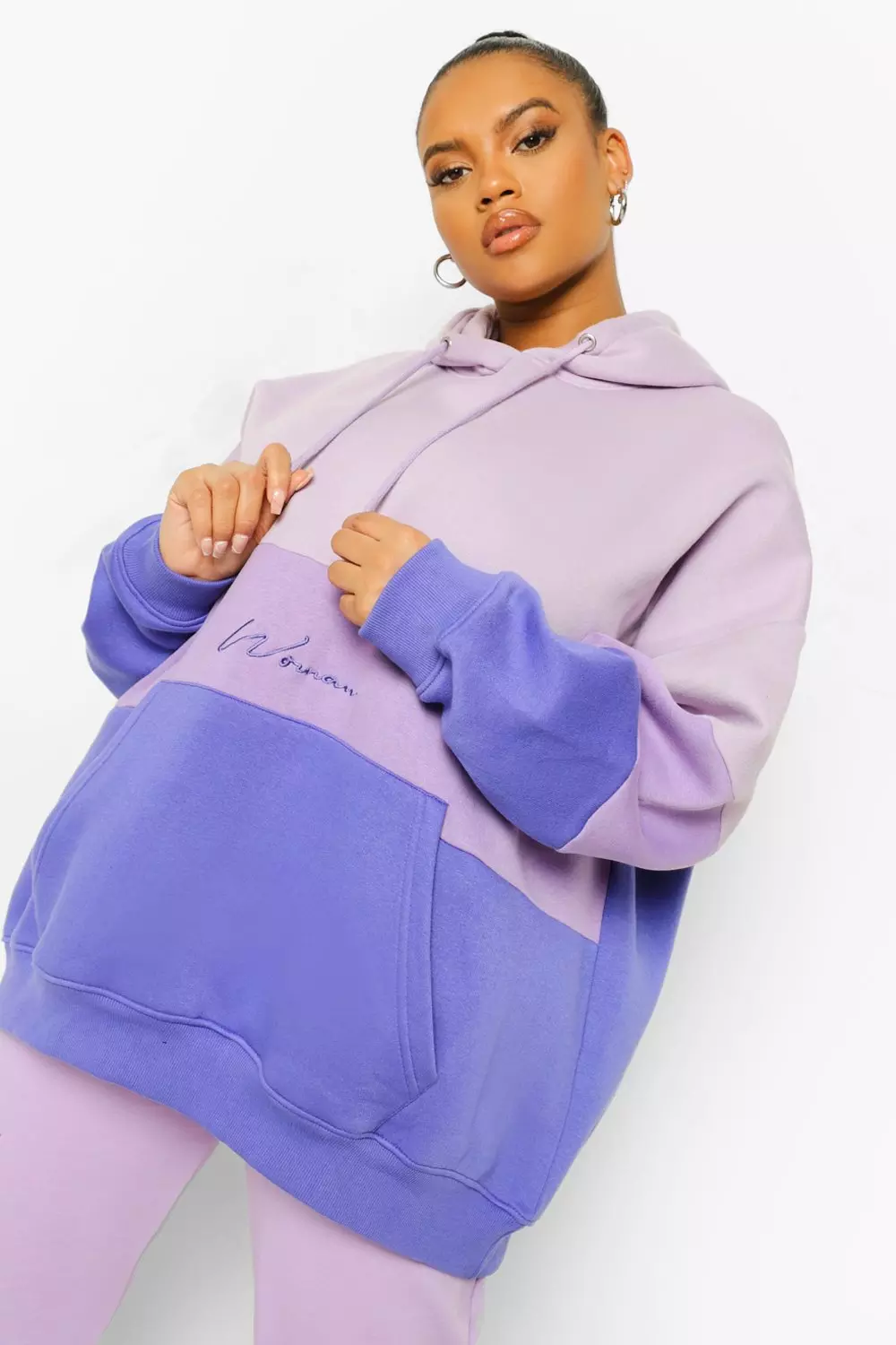 Missguided color block outlet oversized sweatshirt dres