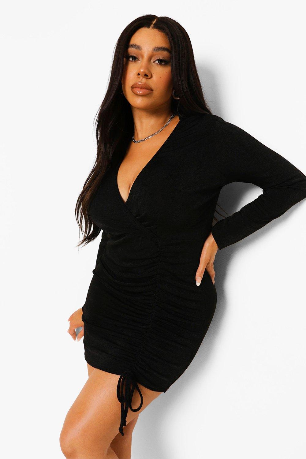 Robe fluide boohoo hot sale