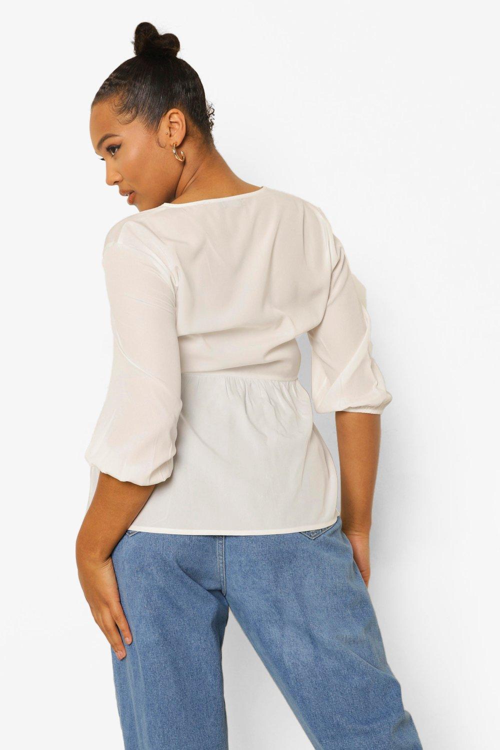 white smock top