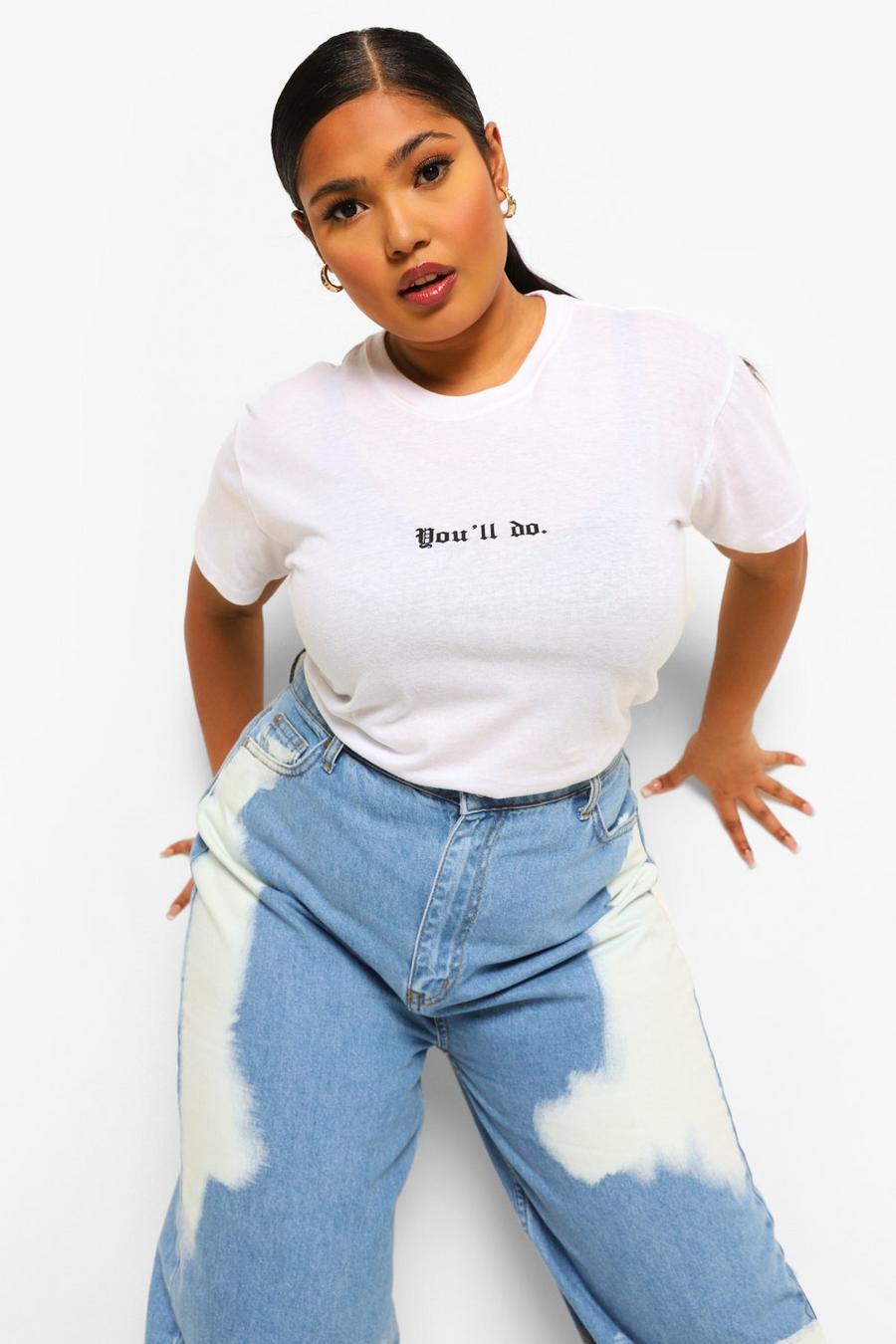Camiseta con eslogan “You'll Do” Plus image number 1