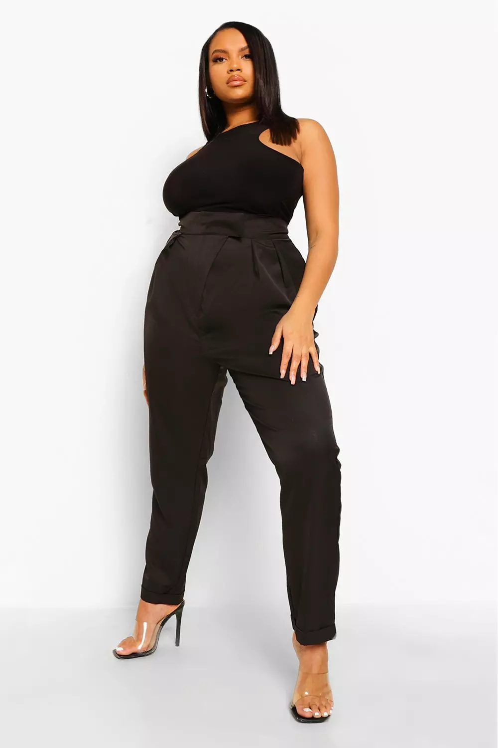 Plus size on sale cigarette trousers