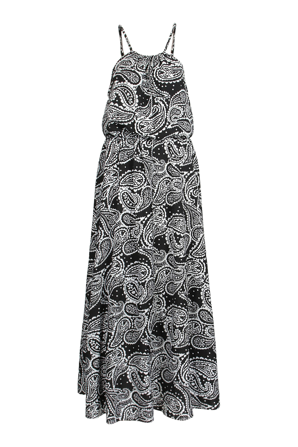 Black and white cheap paisley dress