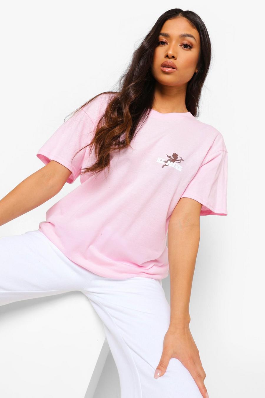 Light pink Petite Be Mine Cupid Pocket T-shirt image number 1