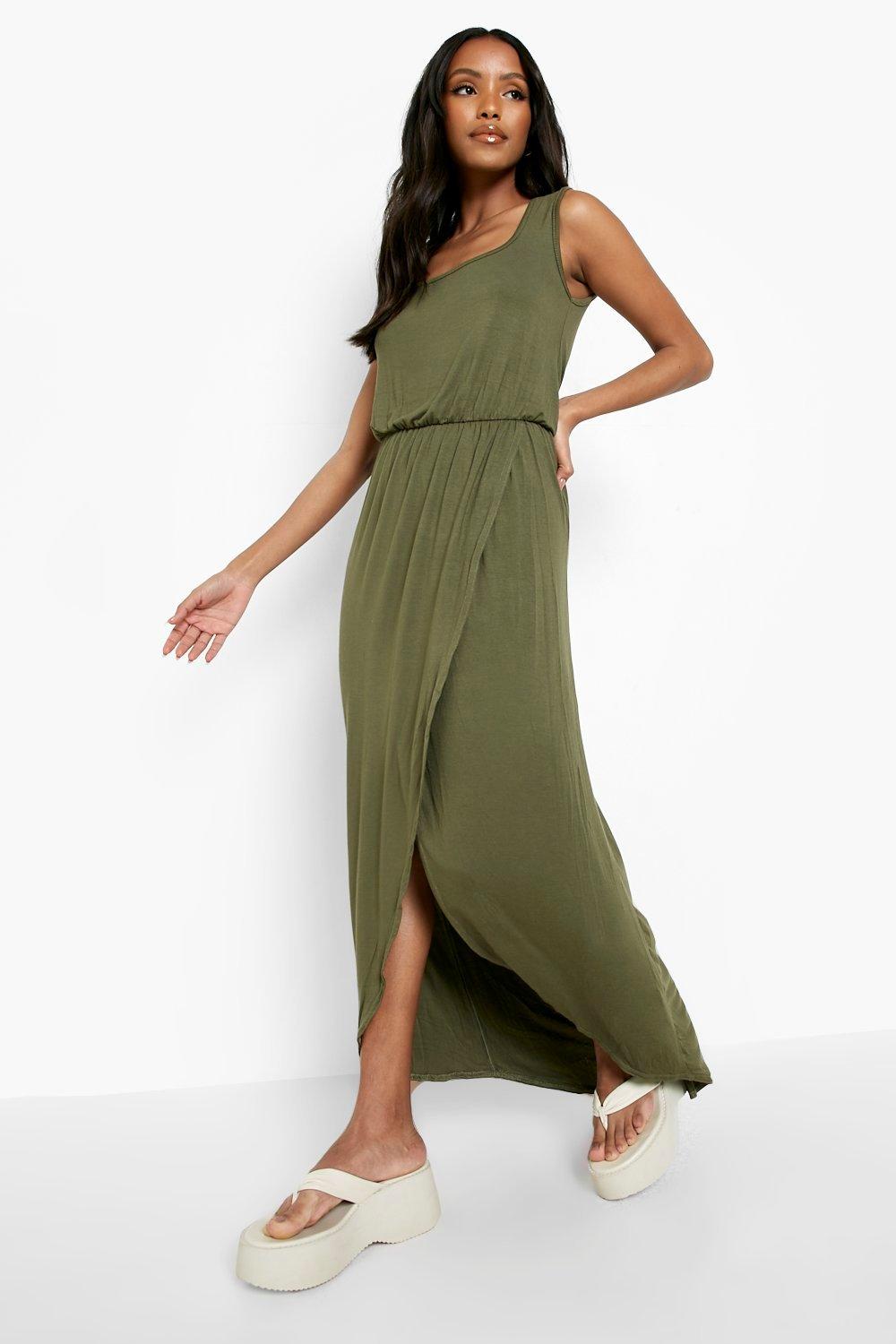 Petite khaki hot sale dress