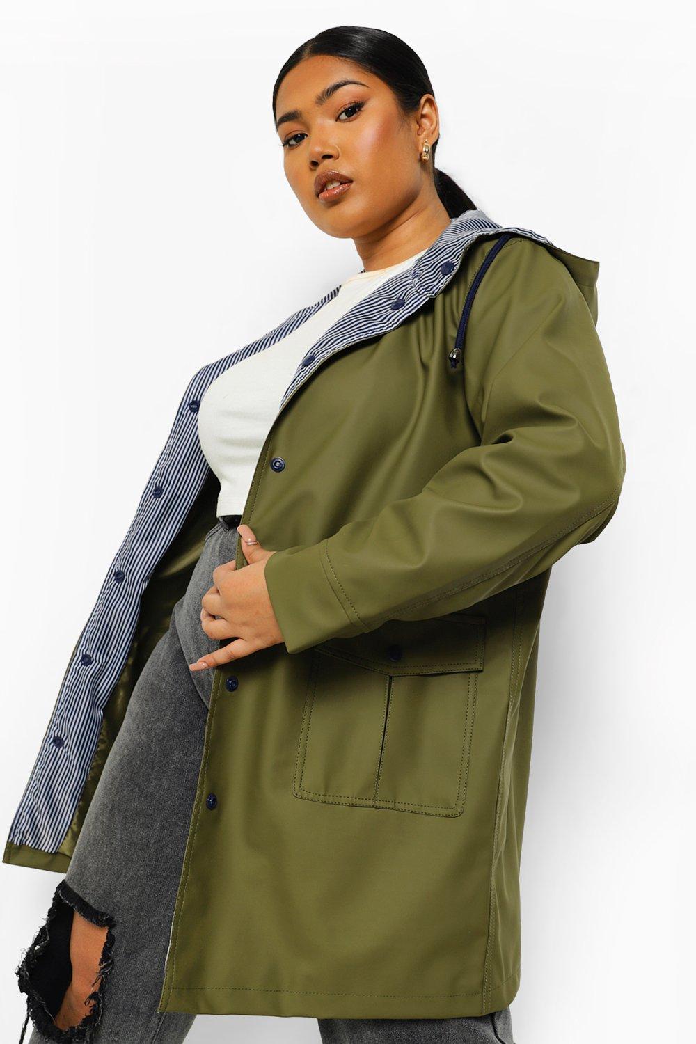 Lined rain mac shop