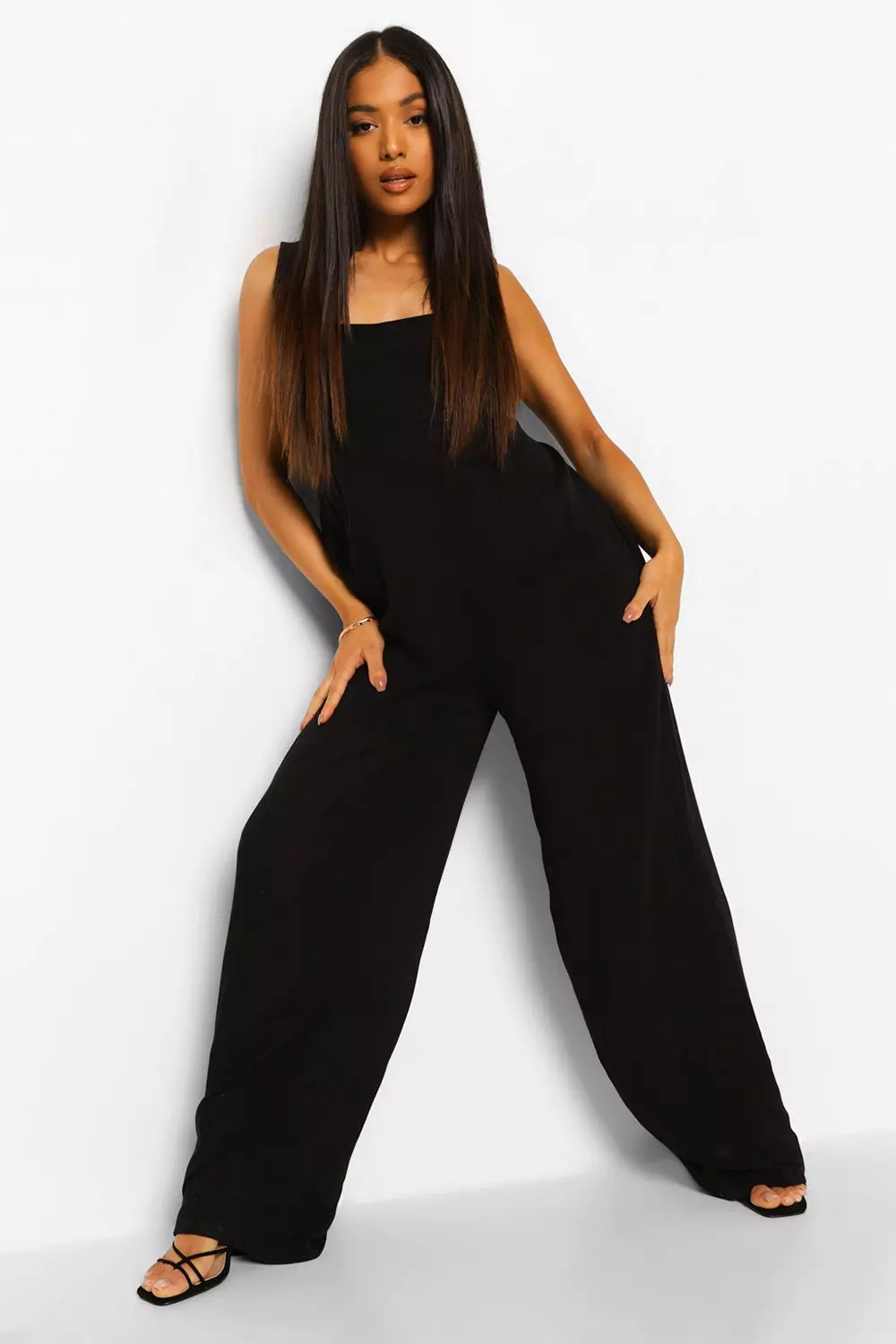 Petite Cheesecloth Jumpsuit