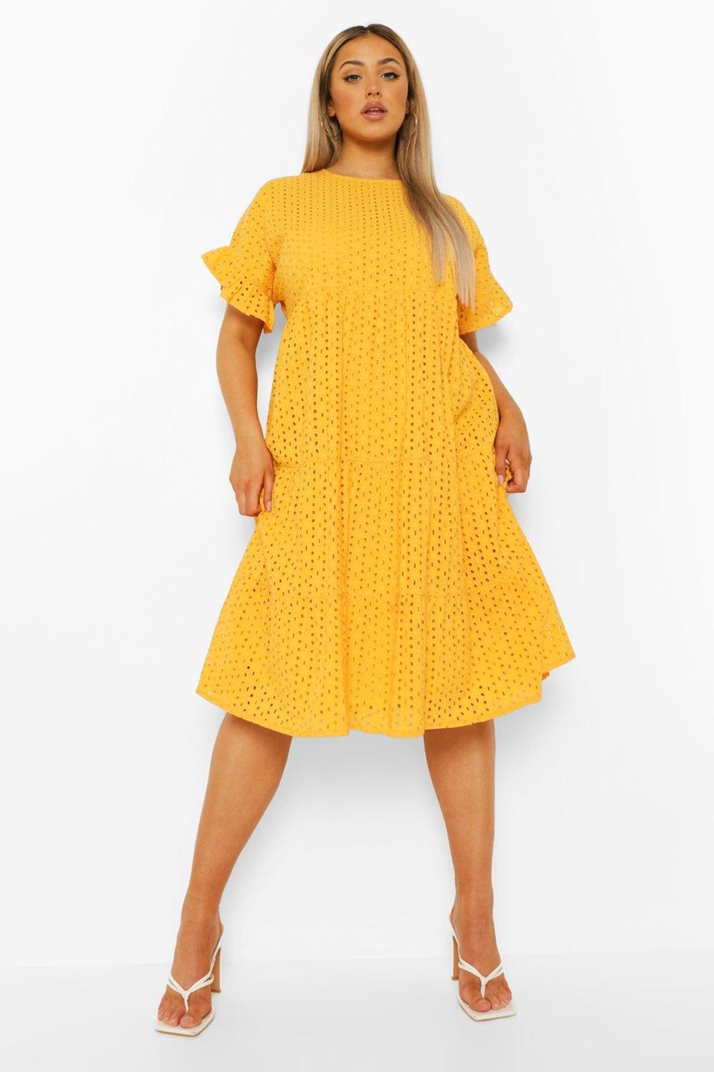 Midi best sale dress mustard