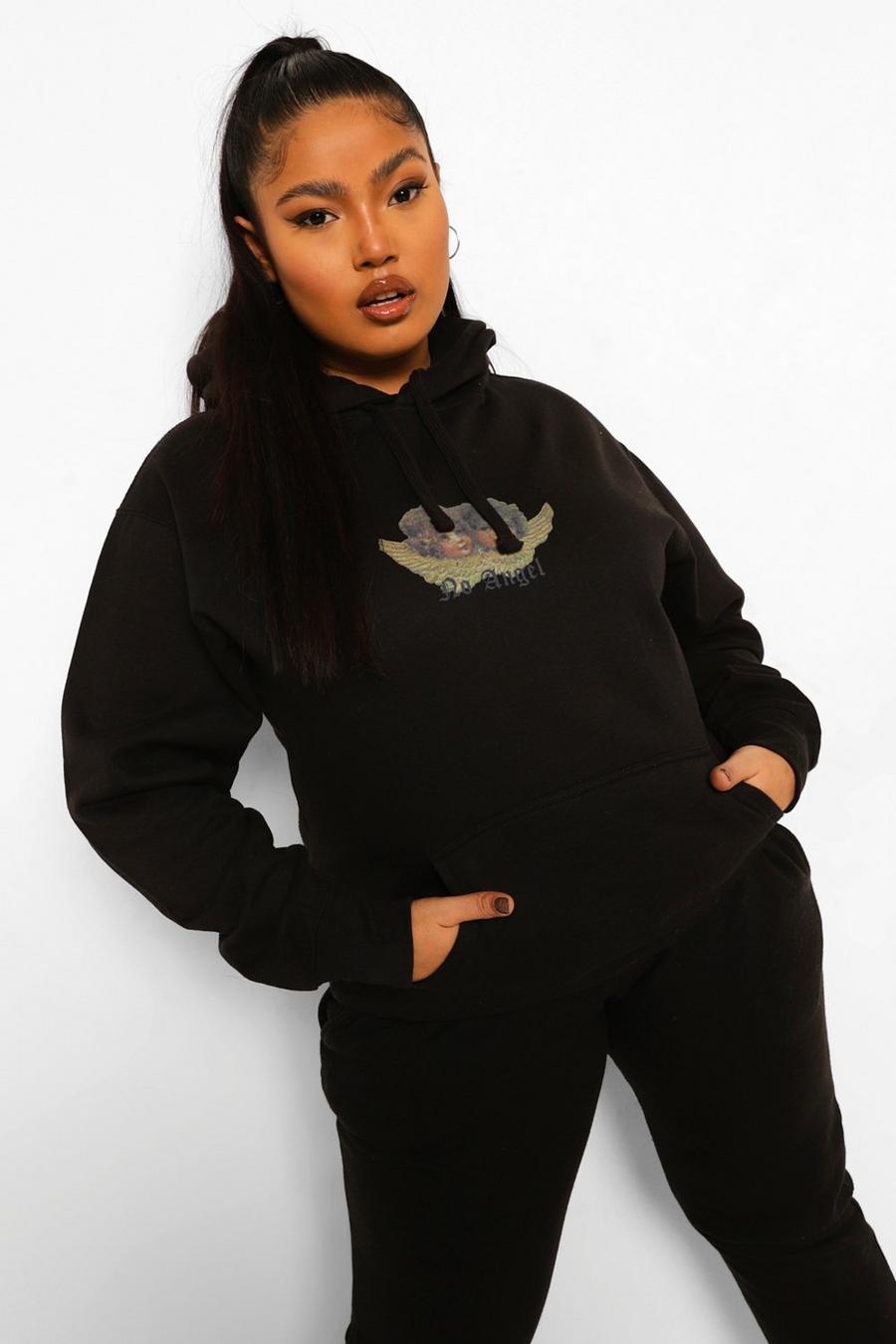 Black Plus - "No Angel" Oversize hoodie image number 1