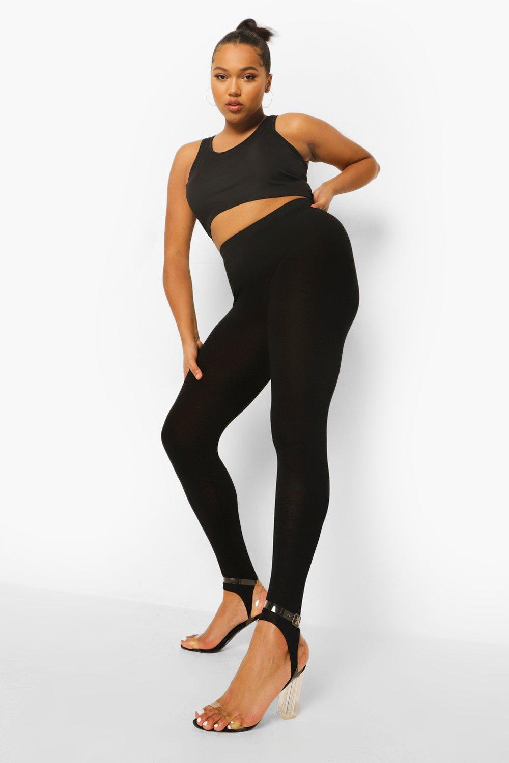 Women's Plus Jersey Stirrup Leggings